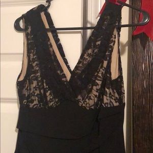 Sexy cocktail dress black with lace